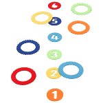 Il gioco degli anelli con 6 anelli di feltro