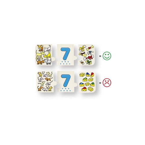 Puzzle, learn-to-count and match