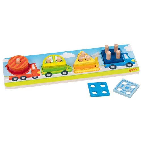 Jeu de tri des formes, véhicules