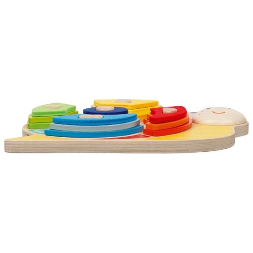 Color and shape sorting game snail