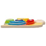 Color and shape sorting game snail