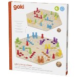 Ludo for up to 6 players, printed on both sides